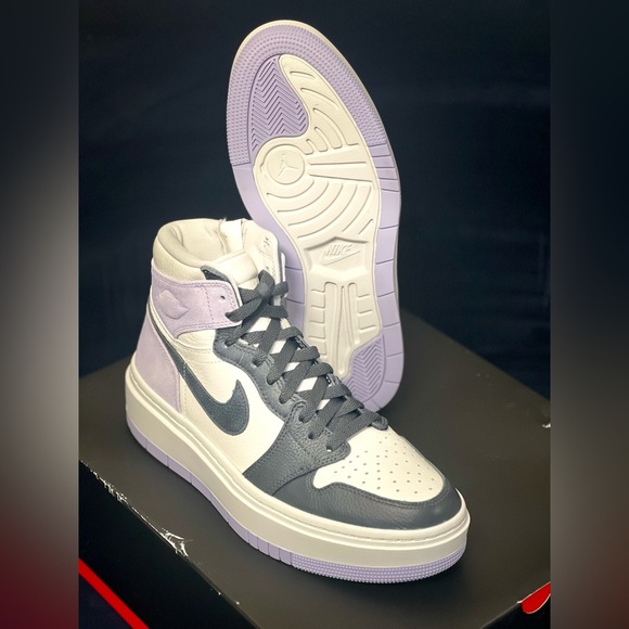 Nike Women's High-Top Sneakers - Gray and Lavender - Picture 4 of 6